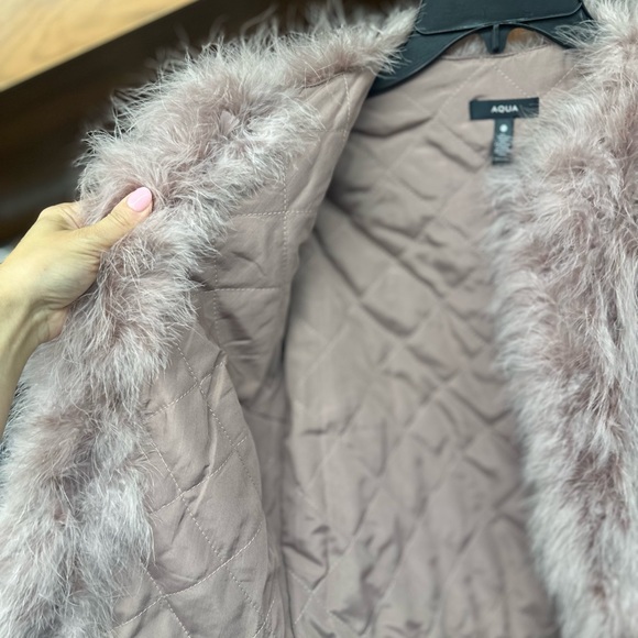 Aqua Feather Open Front Jacket - 100% Exclusive Bloomingdales - Picture 6 of 6